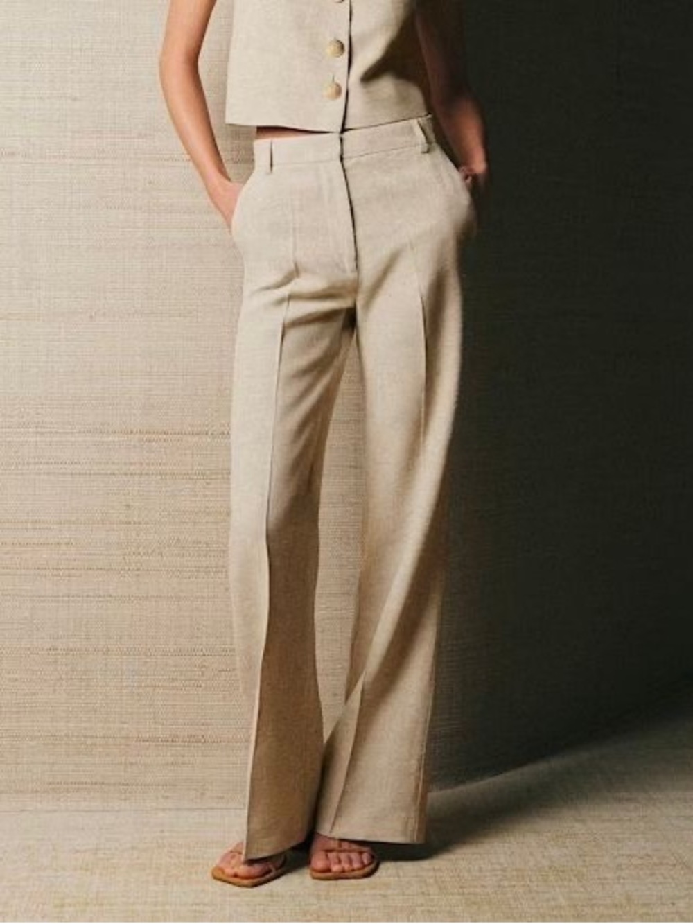 Sezane Eliel Trousers in Creme size 2 NWT